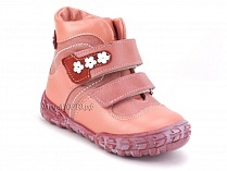 208-307,46,236,19 Тотто (Totto), ботинки демисезонние детские профилактические, байка, кожа, розовый, красный в Саратове