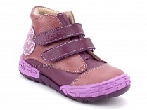 105-016,021 Тотто (Totto), ботинки детские демисезонные утепленные, байка, кожа, сиреневый. в Саратове