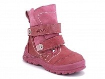 215-96,87,17 Тотто (Totto), ботинки детские зимние ортопедические профилактические, мех, нубук, кожа, розовый. в Саратове