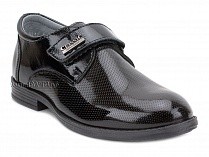 51218-1 ШагоВита (Shagovita), туфли подростковые ортопедические профилактические,  кожа, лак, черный в Саратове