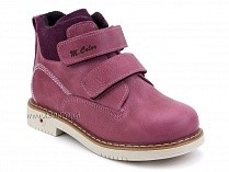1071-10 (26-30) Миниколор (Minicolor), ботинки детские ортопедические профилактические утеплённые, кожа, флис, розовый в Саратове