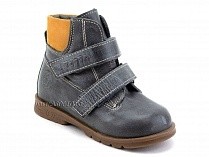126(2)-41,64 Тотто (Totto), ботинки демисезонные утепленные, байка, серый, светло-коричневый, кожа в Саратове
