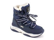 А45-157 Сурсил (Sursil-Ortho), ботинки детские зимние ортопедические профилактические, натуральныя шерсть, искуственная кожа, мембрана, темно-синий в Саратове