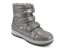 А35-100-4 Сурсил (Sursil-Ortho), ботинки подростковые ортопедические с высоким берцем, зимние,  шерсть, кожа, текстиль, серый в Саратове