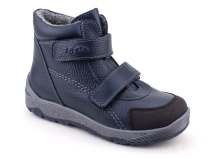 2458-712 Тотто (Totto), ботинки детские утепленные ортопедические профилактические, кожа, синий. в Саратове