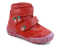 238-196,186 Тотто (Totto), ботинки демисезонные утепленные, байка,  кожа,нубук,  красный, в Саратове