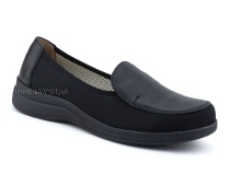 84-122-22-402/30 Рикосс (Ricoss) туфли для взрослых, текстиль, кожа, черный, полнота 9 в Саратове