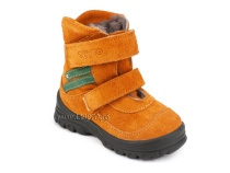203-85,044 Тотто (Totto), ботинки зимние, оранжевый, зеленый, натуральный мех, замша. в Саратове