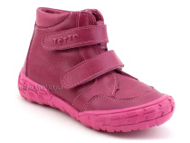 201-267 Тотто (Totto), ботинки демисезонние детские профилактические на байке, кожа, фуксия. в Саратове