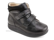 141606W Сурсил-Орто (Sursil-Ortho), ботинки для взрослых, ригидная подошва, диабетическая подкладка, кожа, нубук, черный, полнота 11 в Саратове