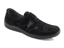 51319-1 ШагоВита (Shagovita), туфли детские ортопедические профилактические, нубук, черный в Саратове