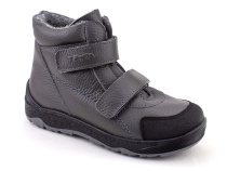 2458-721 Тотто (Totto), ботинки детские утепленные ортопедические профилактические, кожа, серый. в Саратове